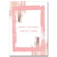 Personalised Frame Birthday Card